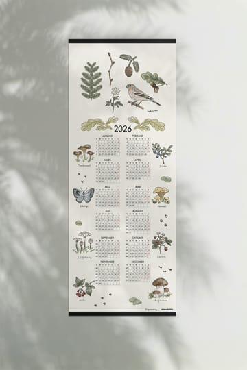 포레스트 워크 캘린더 2026 - 35x90 cm - Almedahls | 알메달스