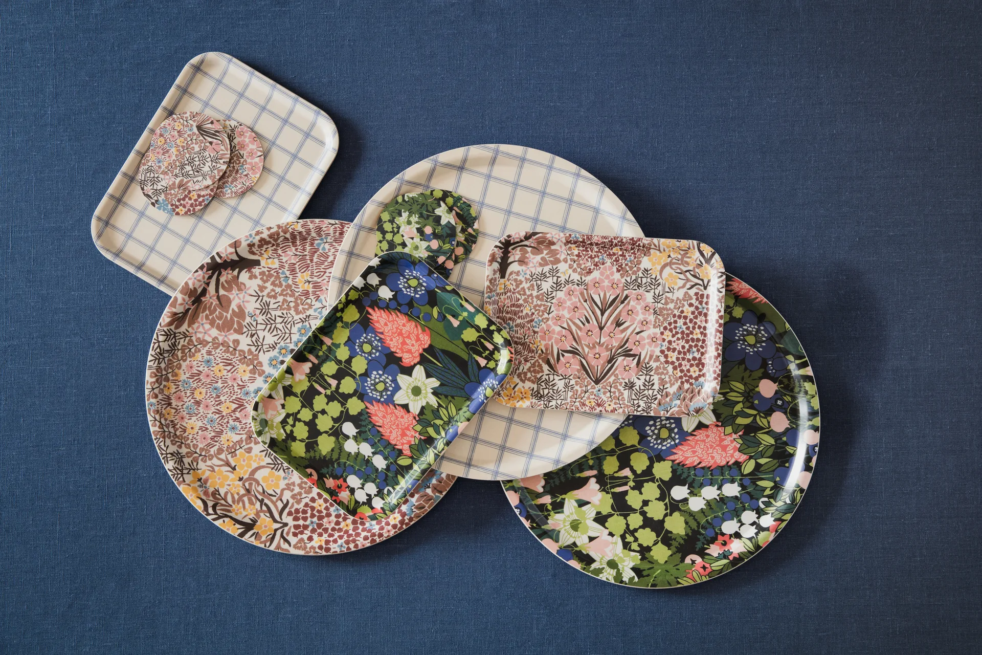 크리스티나 트레이 20x27 cm, White-Blue Almedahls | 알메달스