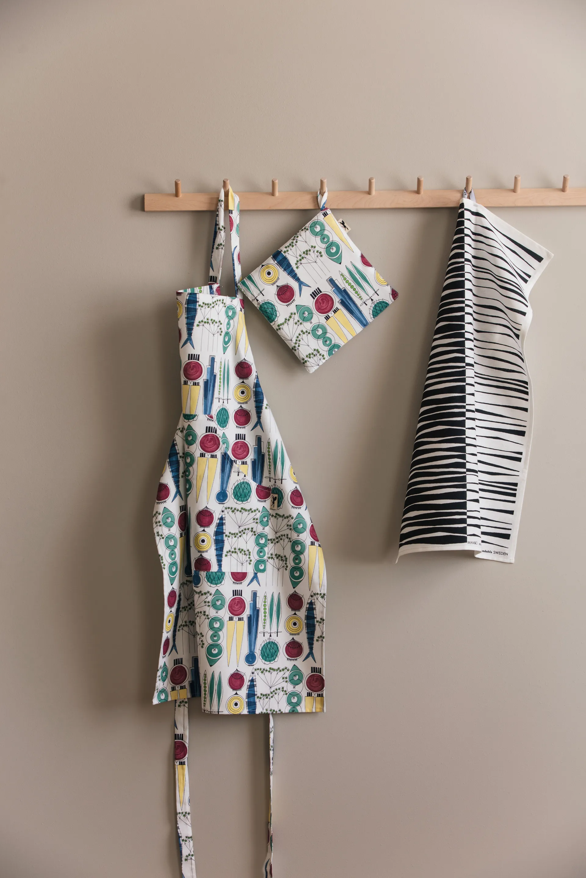 픽닉 오븐 장갑 23x23 cm 스몰 패턴, Multi Almedahls | 알메달스