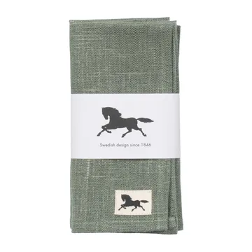 리넨 냅킨 32x32 cm 2개 세트 - Green - Almedahls | 알메달스