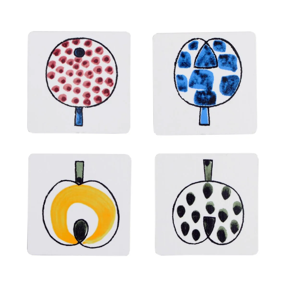 포모나 컵받침 4개 세트, multi 4개 세트 Almedahls | 알메달스