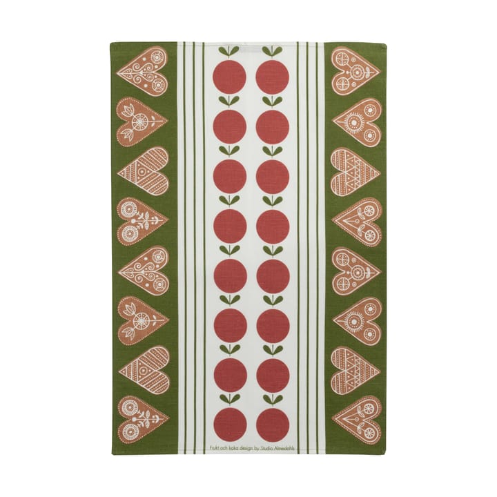 프루트 앤 케이크 키친 타월 47x70 cm - Red-green - Almedahls | 알메달스