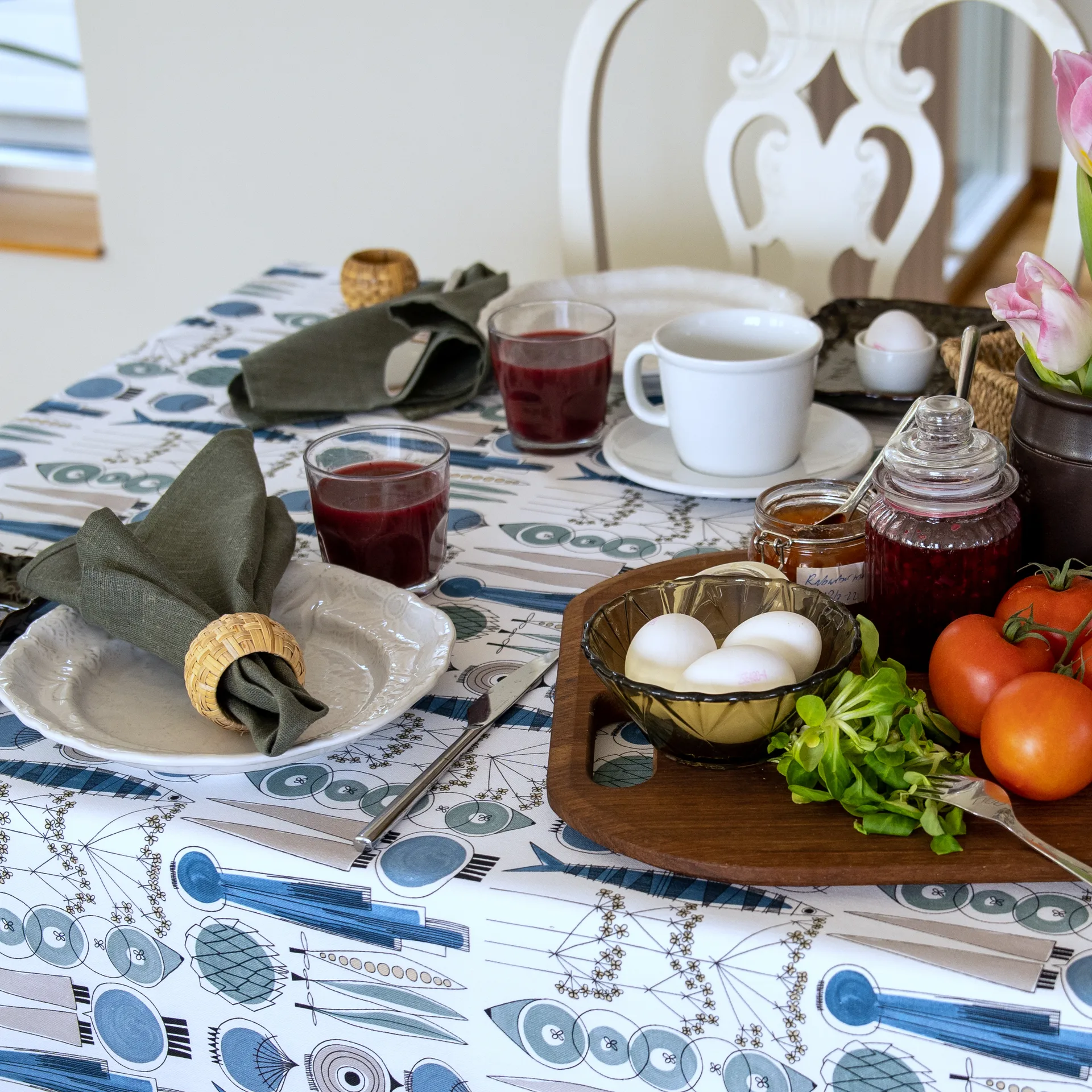 픽닉 패브릭, Blue-beige Almedahls | 알메달스