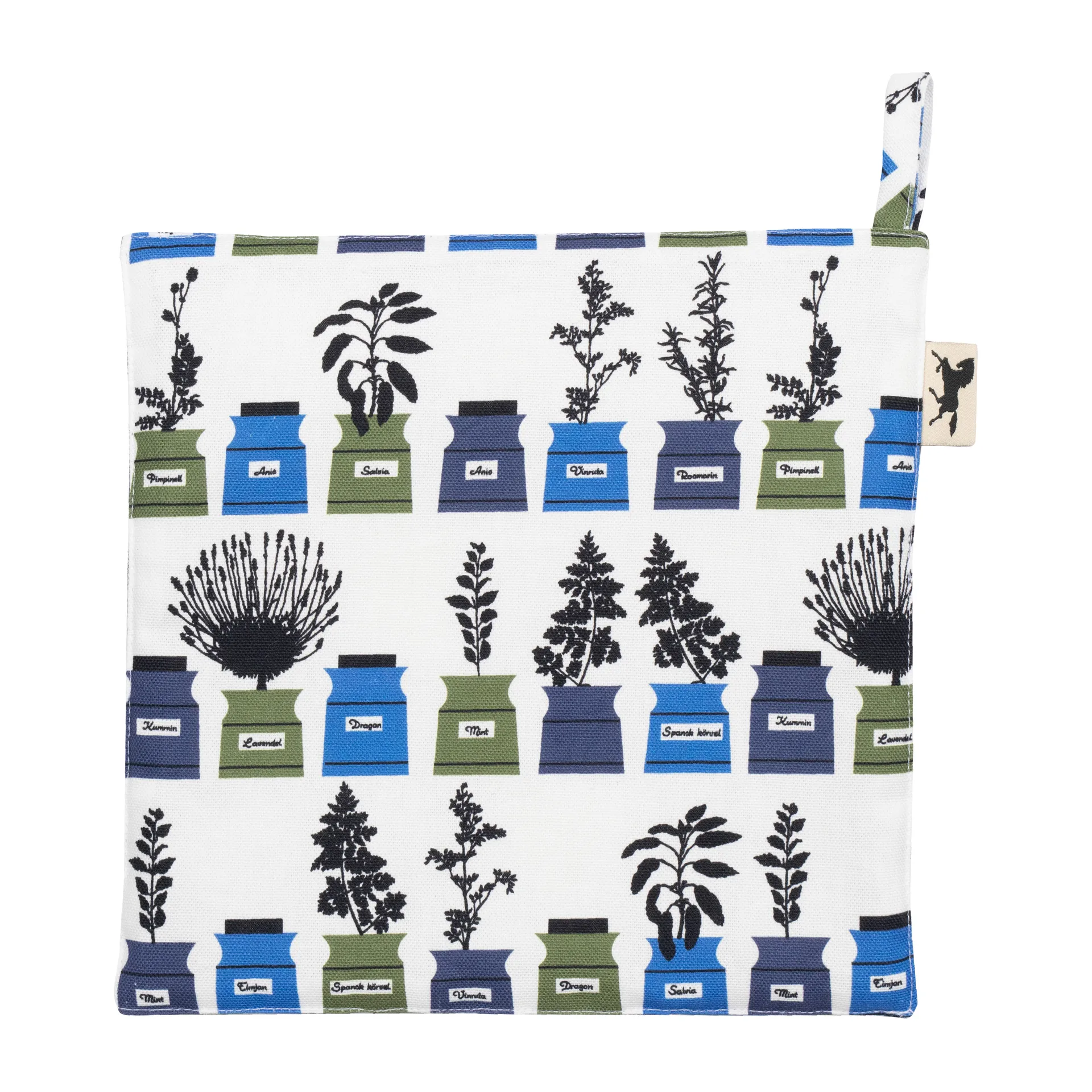 퍼슨스 스파이스 캐비넷 오븐 장갑 스몰 패턴, Blue Almedahls | 알메달스