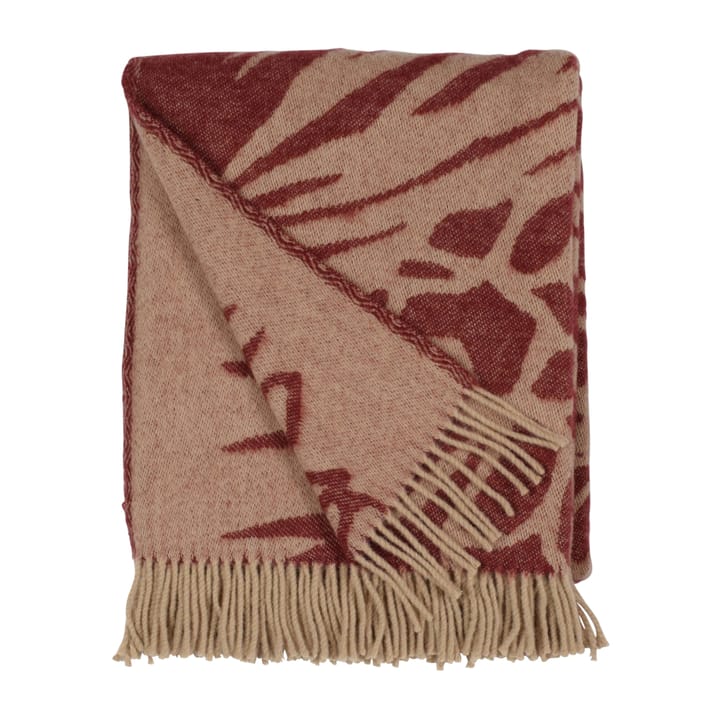 Kotteri throw 130x170 cm - Wine red-beige - Almedahls | 알메달스