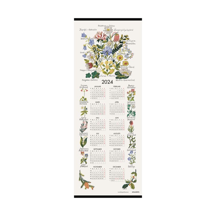 Landskapsblommor 달력 2024 - 35x90 cm - Almedahls | 알메달스