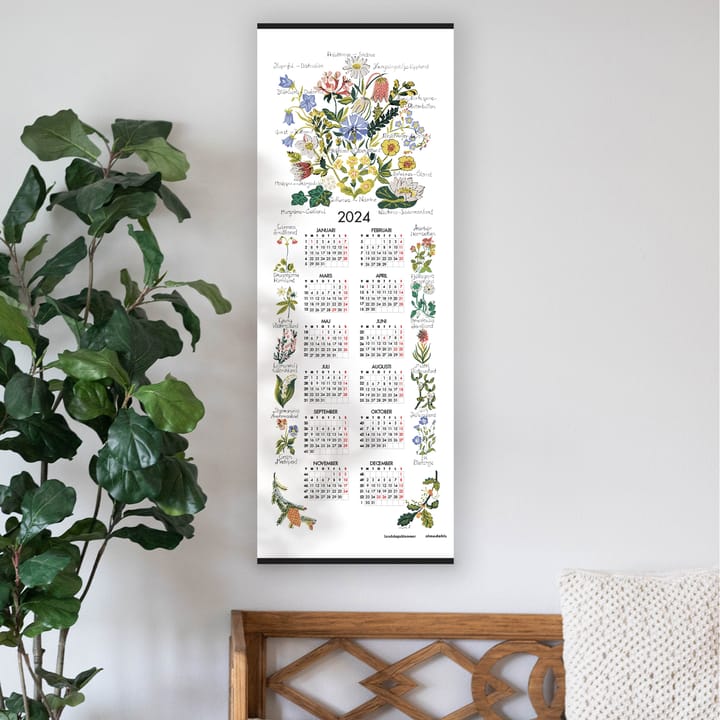 Landskapsblommor 달력 2024 - 35x90 cm - Almedahls | 알메달스