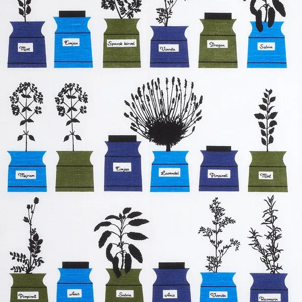 Persons Kryddskap 오일클로스, blue Almedahls | 알메달스