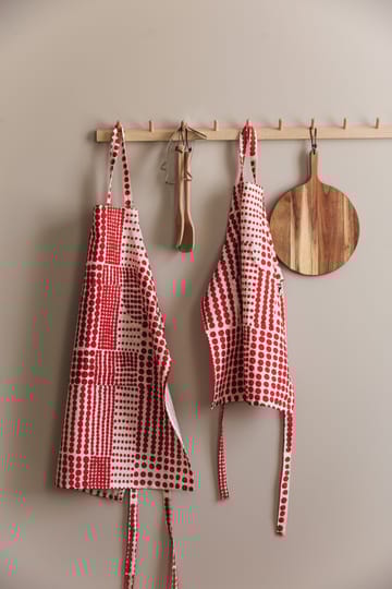 폴카도트 앞치마 - Red-white - Almedahls | 알메달스