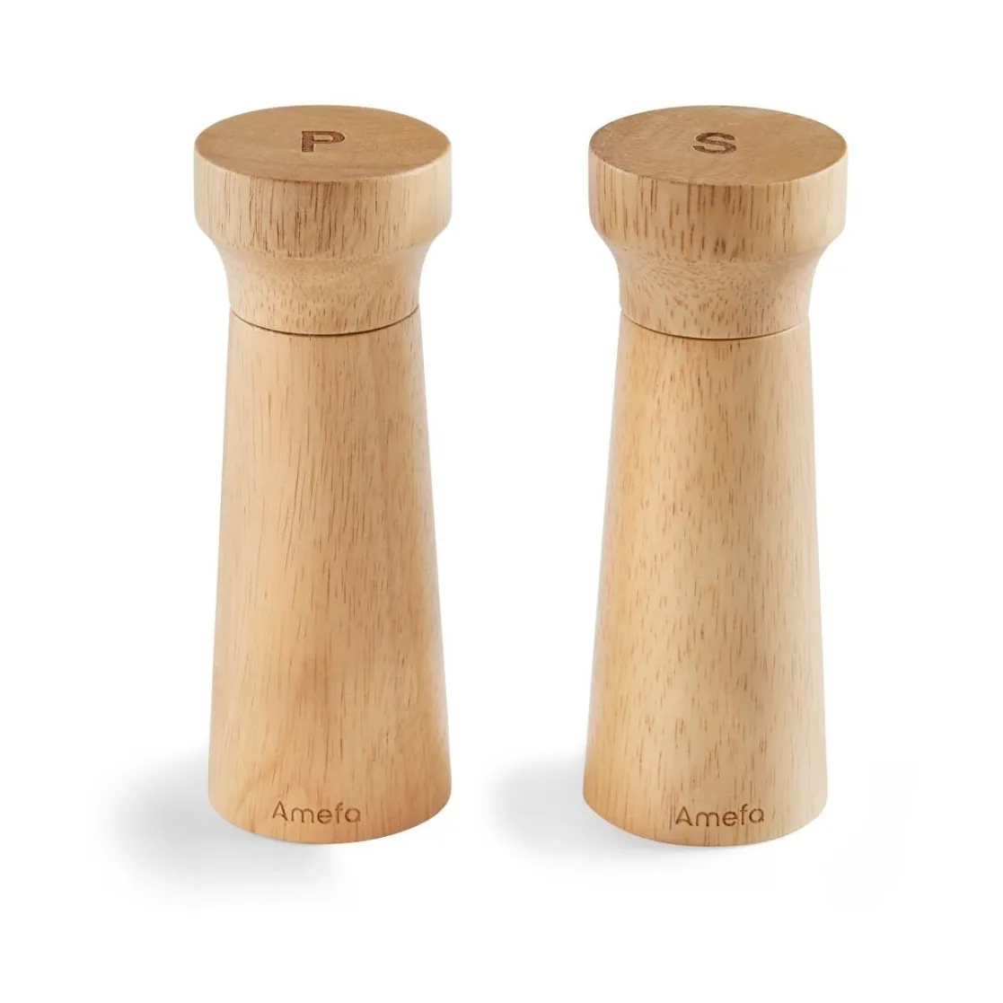 소금 & 후추 밀 15 cm 2개 세트, Modern wood Amefa