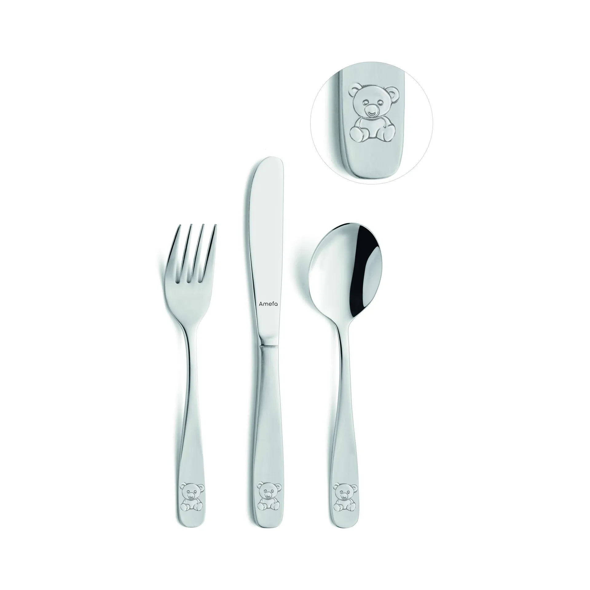 Bear 어린이용 커트러리 3 pieces, Stainless steel Amefa