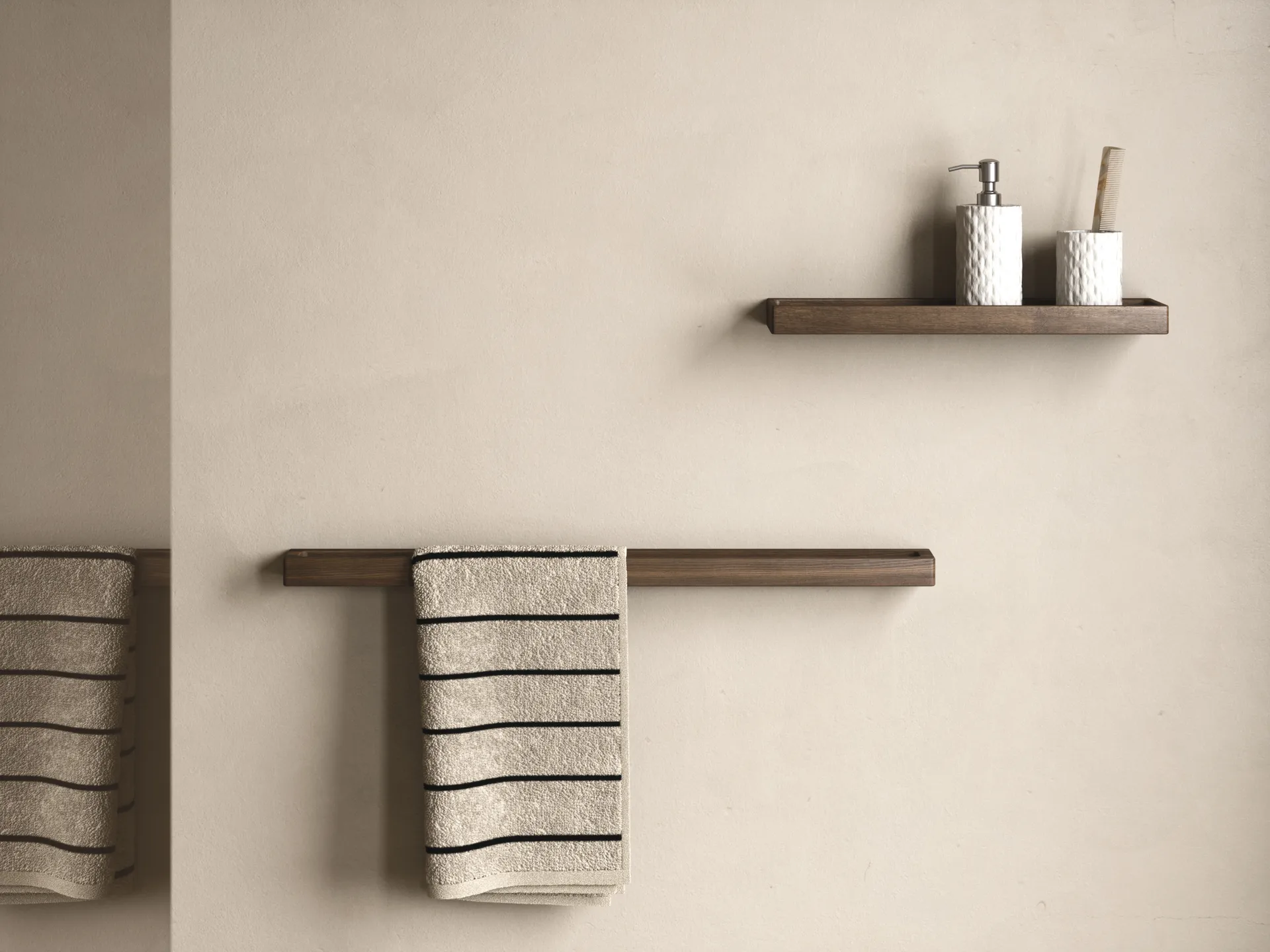 쉘프 11 벽 선반 44 cm, Dark Stain Matt Lacquer Ash Andersen Furniture