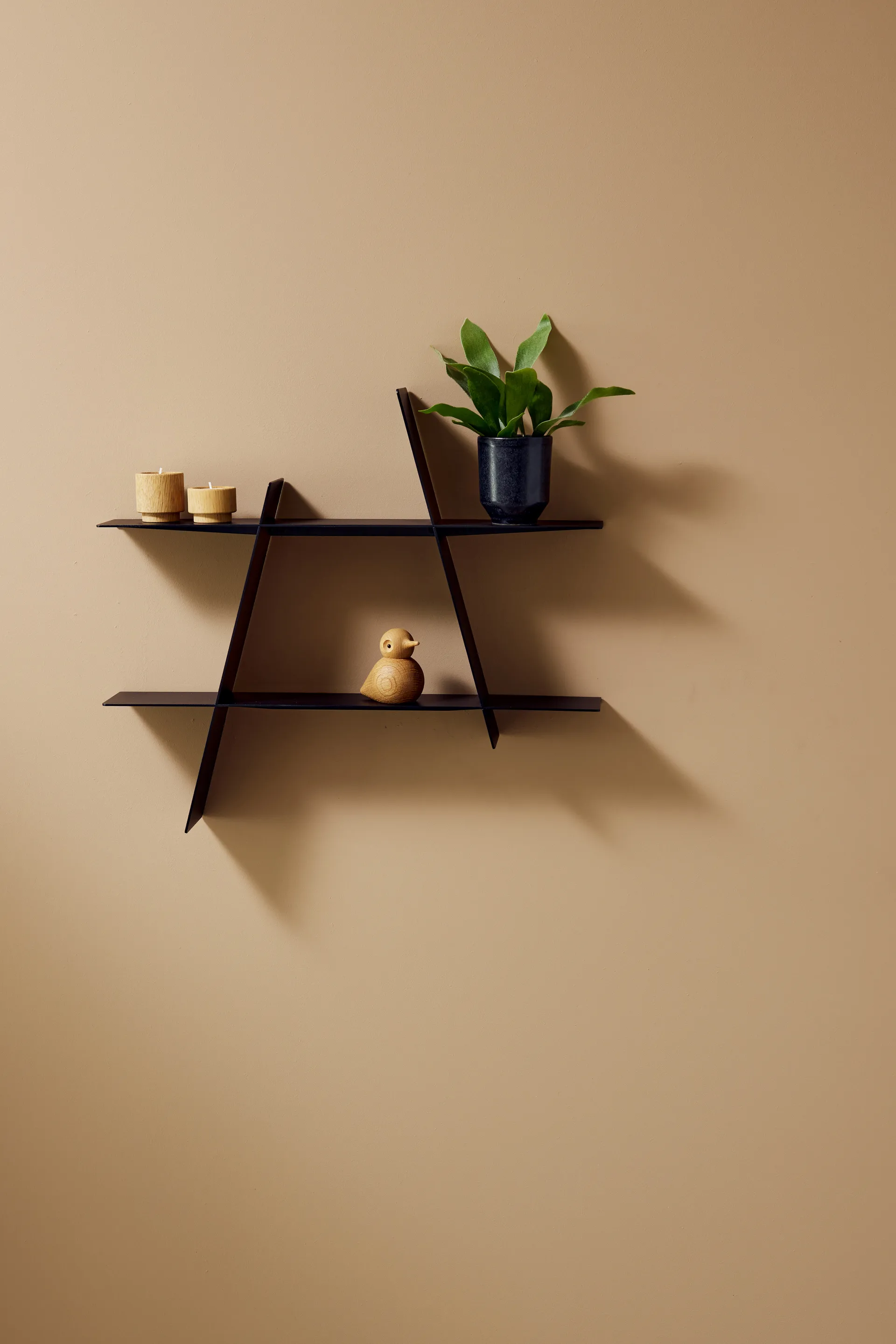 A-선반 벽 선반 미디움 52x9x46 cm, Black Andersen Furniture