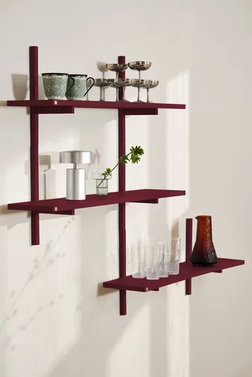 A-라이트 벽 선반 스페셜 에디션 - Wine red 90x21x35 cm - Andersen Furniture