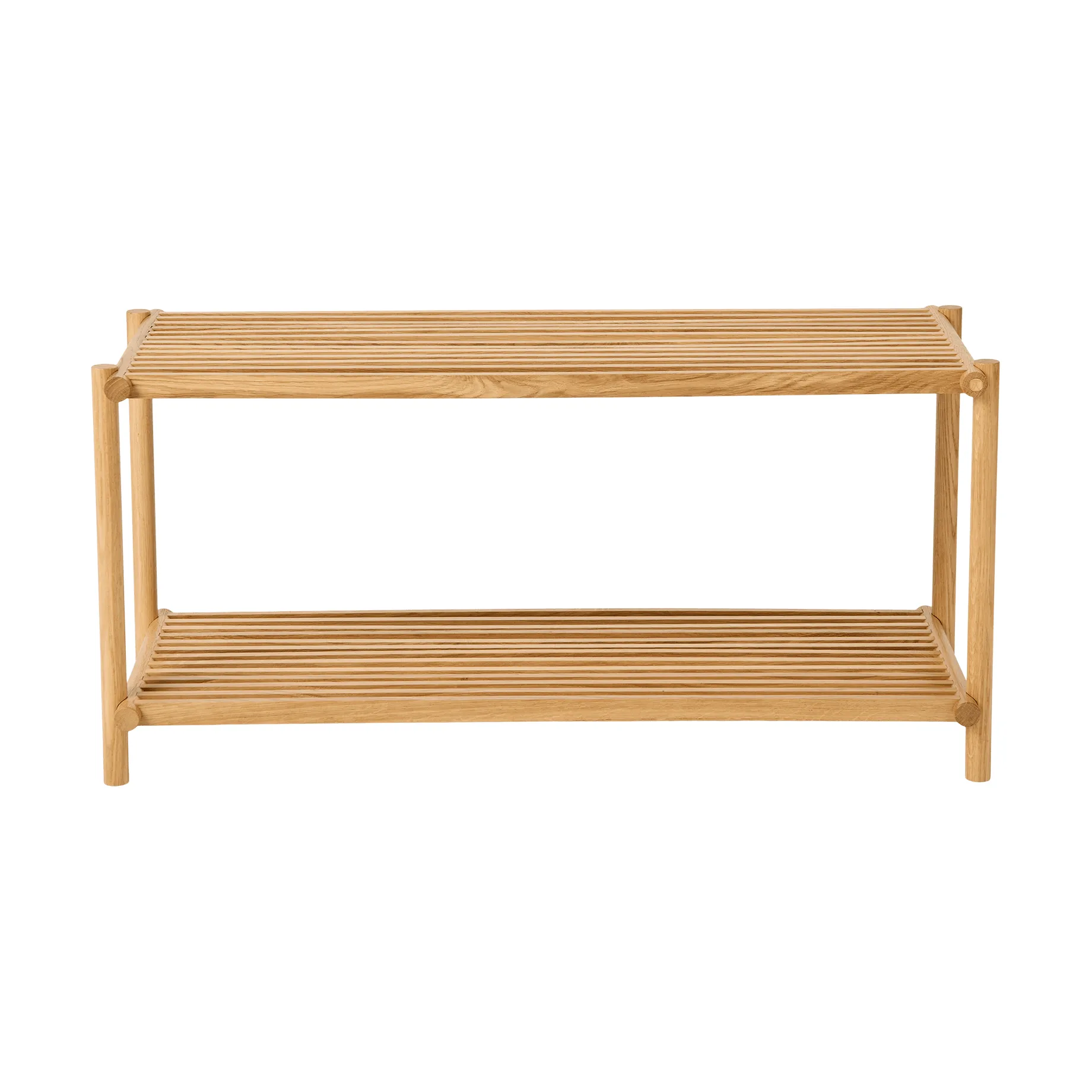 컬럼 신발 선반, Matt lacquered oak Andersen Furniture