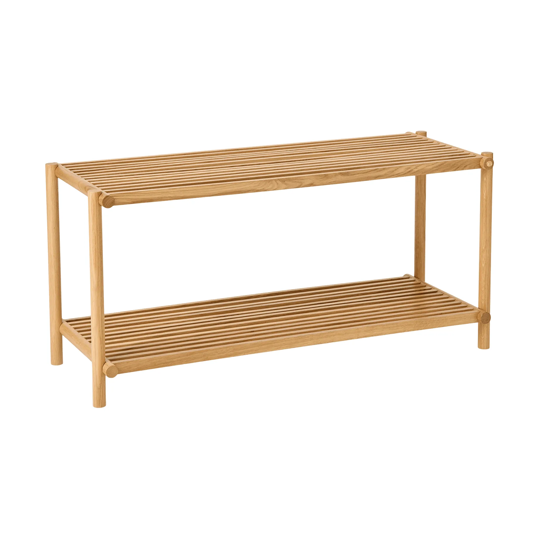 컬럼 신발 선반, Matt lacquered oak Andersen Furniture