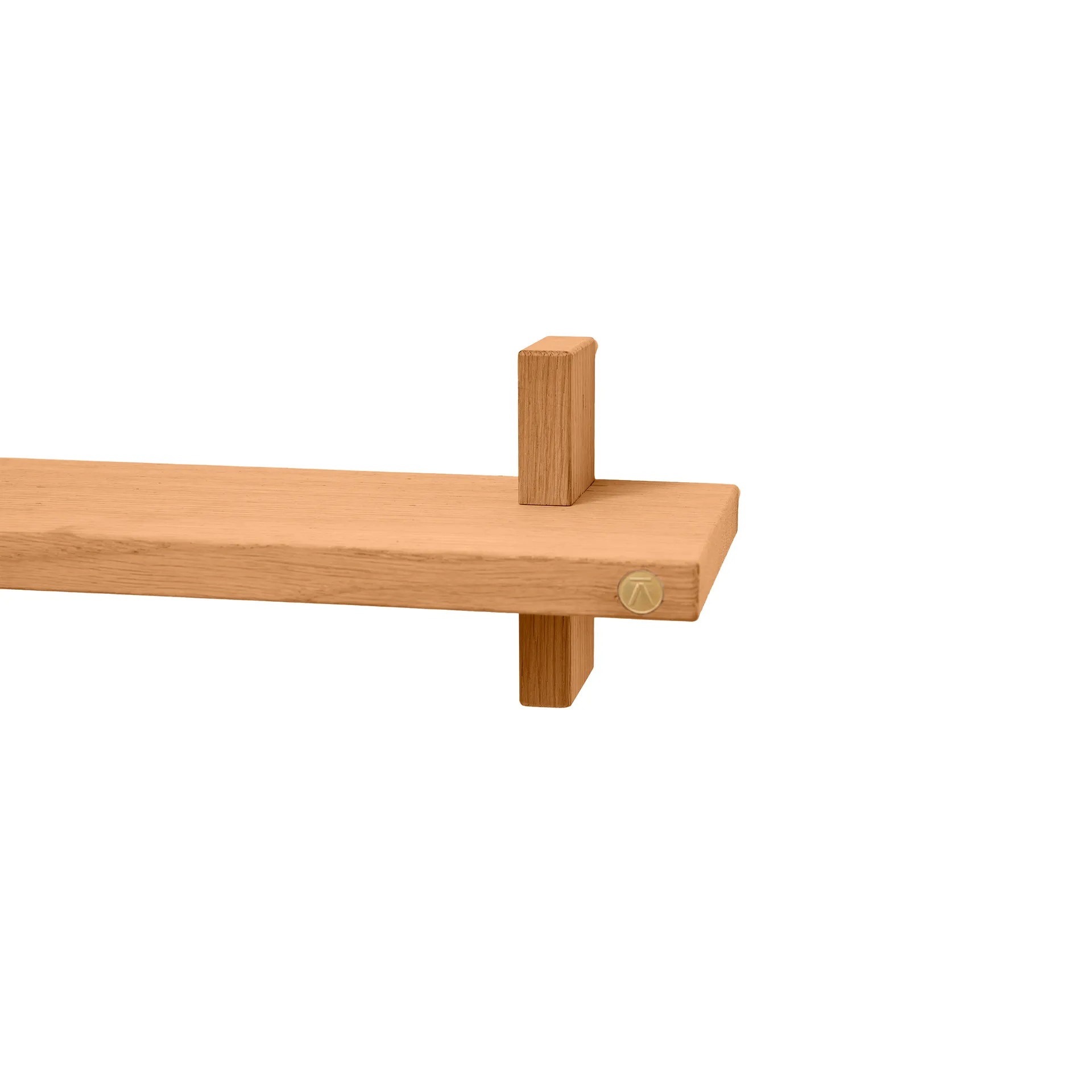 트리트 싱글 벽 선반, Oiled Natural Oak, 50x12x11.2 cm Andersen Furniture