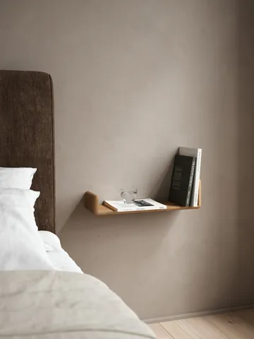 레벨 벽 선반 - Oiled Natural Oak, 55x18x9 cm - Andersen Furniture