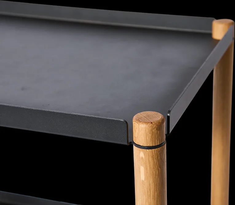 커넥트 테이블, Oiled oak, black metal Andersen Furniture