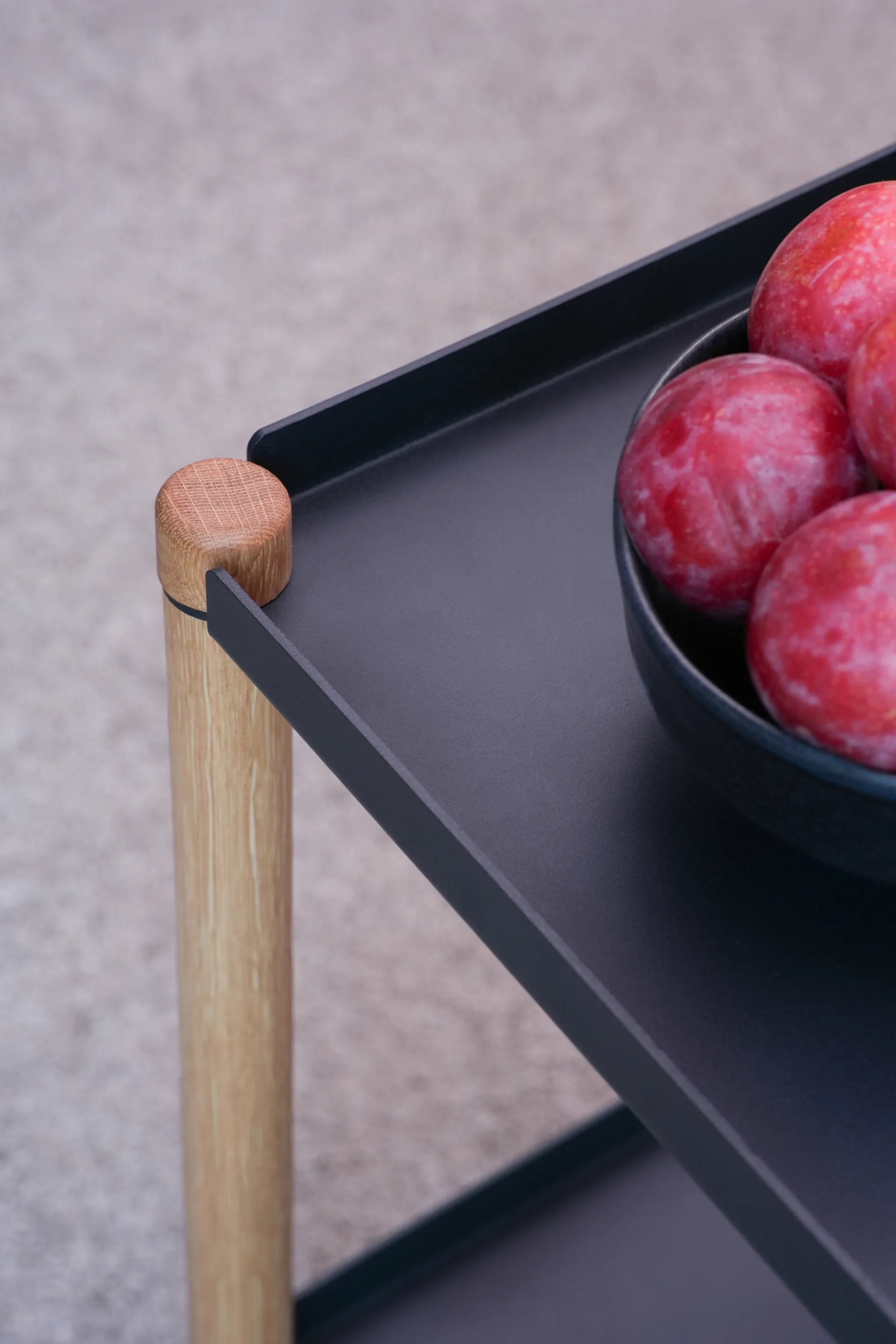 커넥트 테이블, Oiled oak, black metal Andersen Furniture