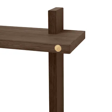 트리트 더블 벽 선반 - Smoked Oiled Oak, 34x12x34 cm - Andersen Furniture