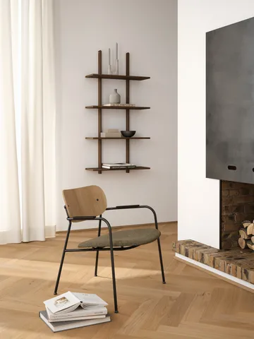 에센스 벽 선반 - Smoked Oiled Oak, 70x25x140 cm - Andersen Furniture