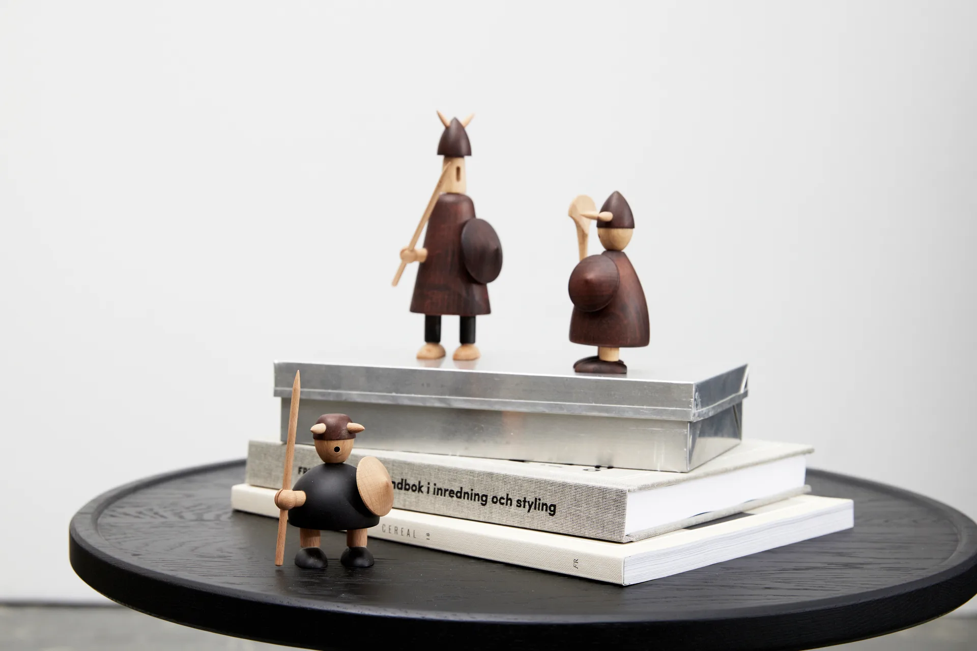 The Vikings of Denmark 우든 피규어 3개 세트, Stained beech Andersen Furniture