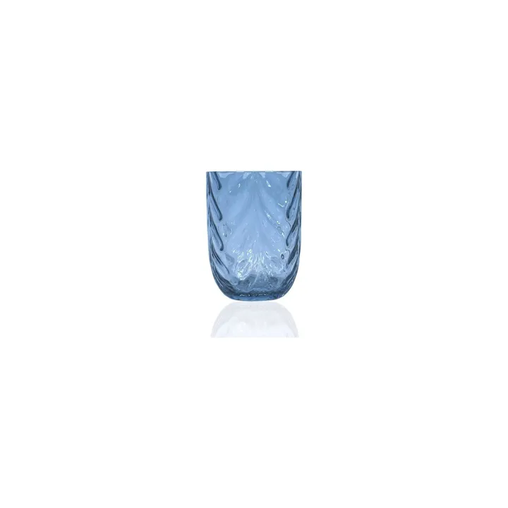 웨이브 드링킹 글래스 25 cl - Blue smoke - Anna Von Lipa