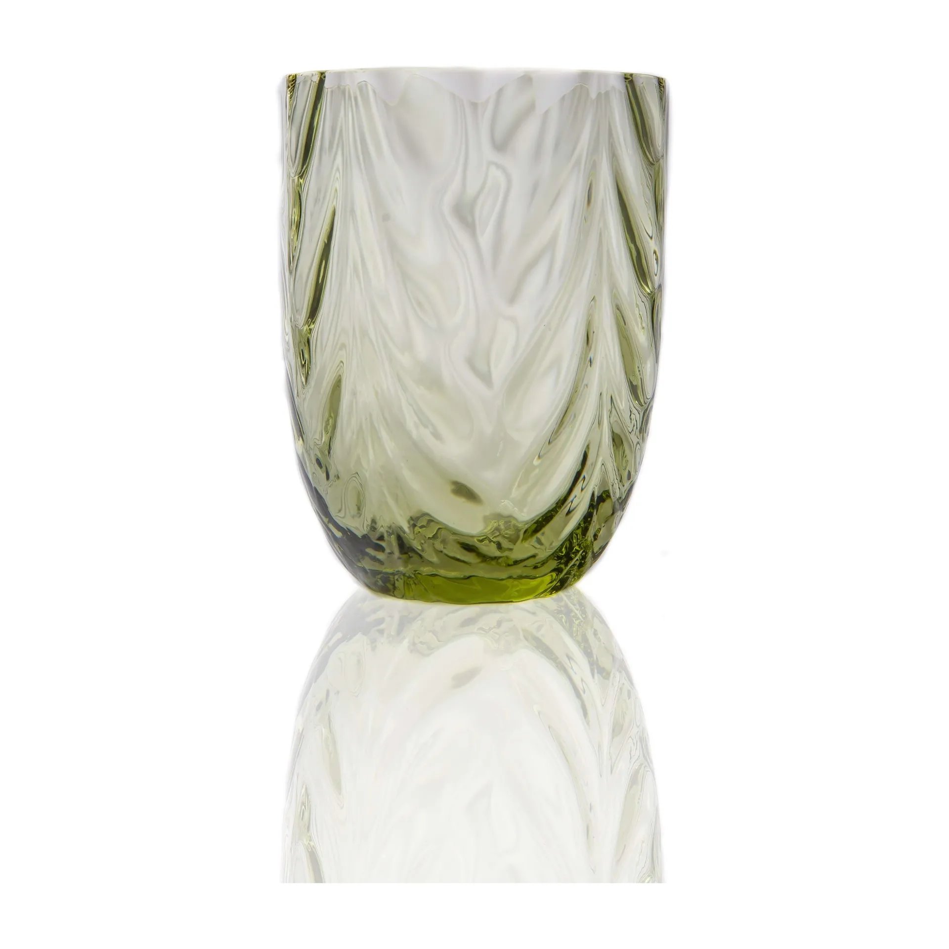 웨이브 드링킹 글래스 25 cl, Olivegreen Anna Von Lipa
