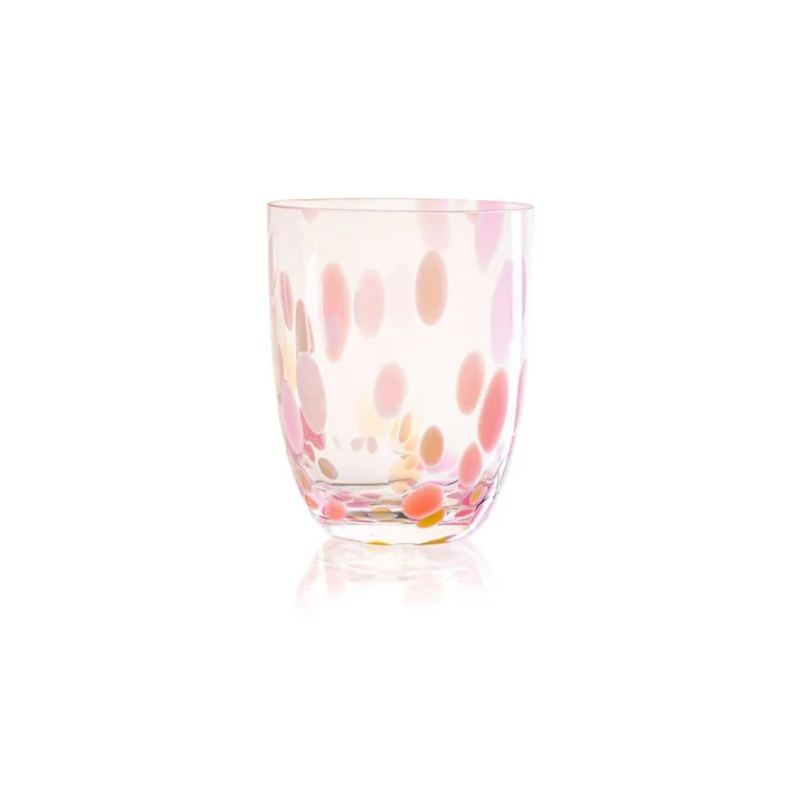 빅 콘페티 드링킹 글래스 25 cl - Pink-vanilla - Anna Von Lipa
