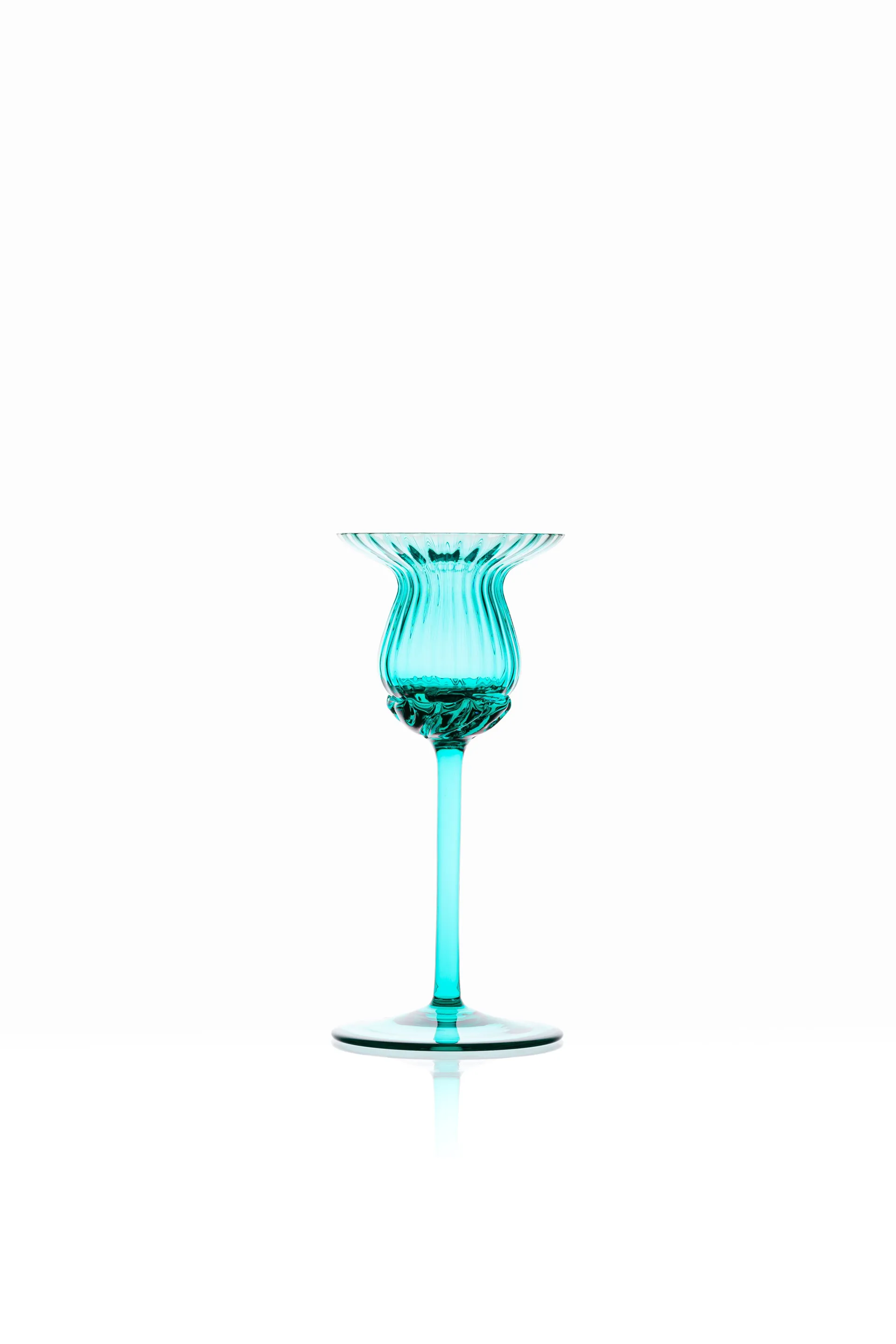 튤립 캔들 스틱 25 cm, Turquoise Anna Von Lipa