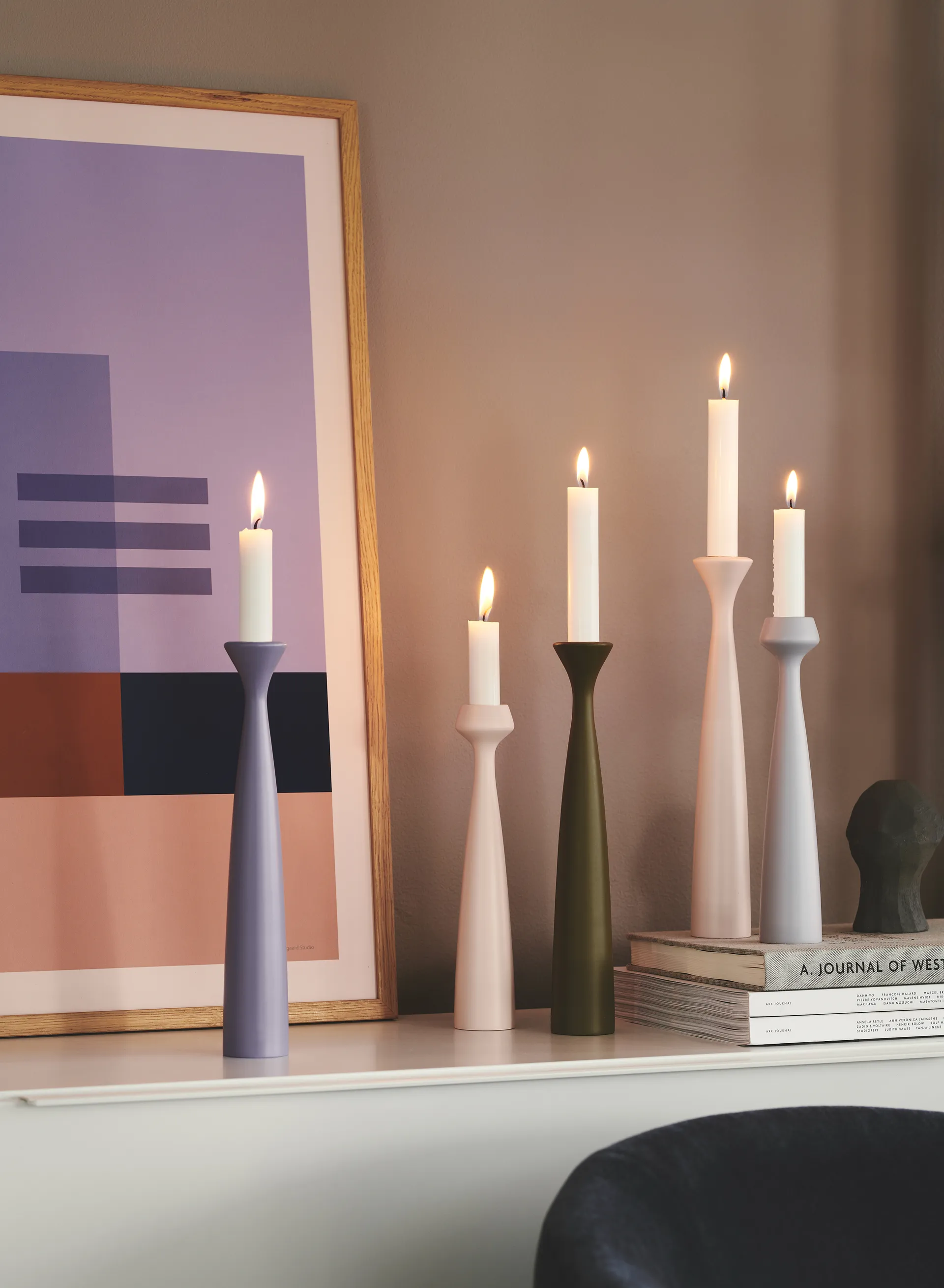 블로썸 릴리 캔들 스틱 24.5 cm, Cool grey Applicata | 어플리카타