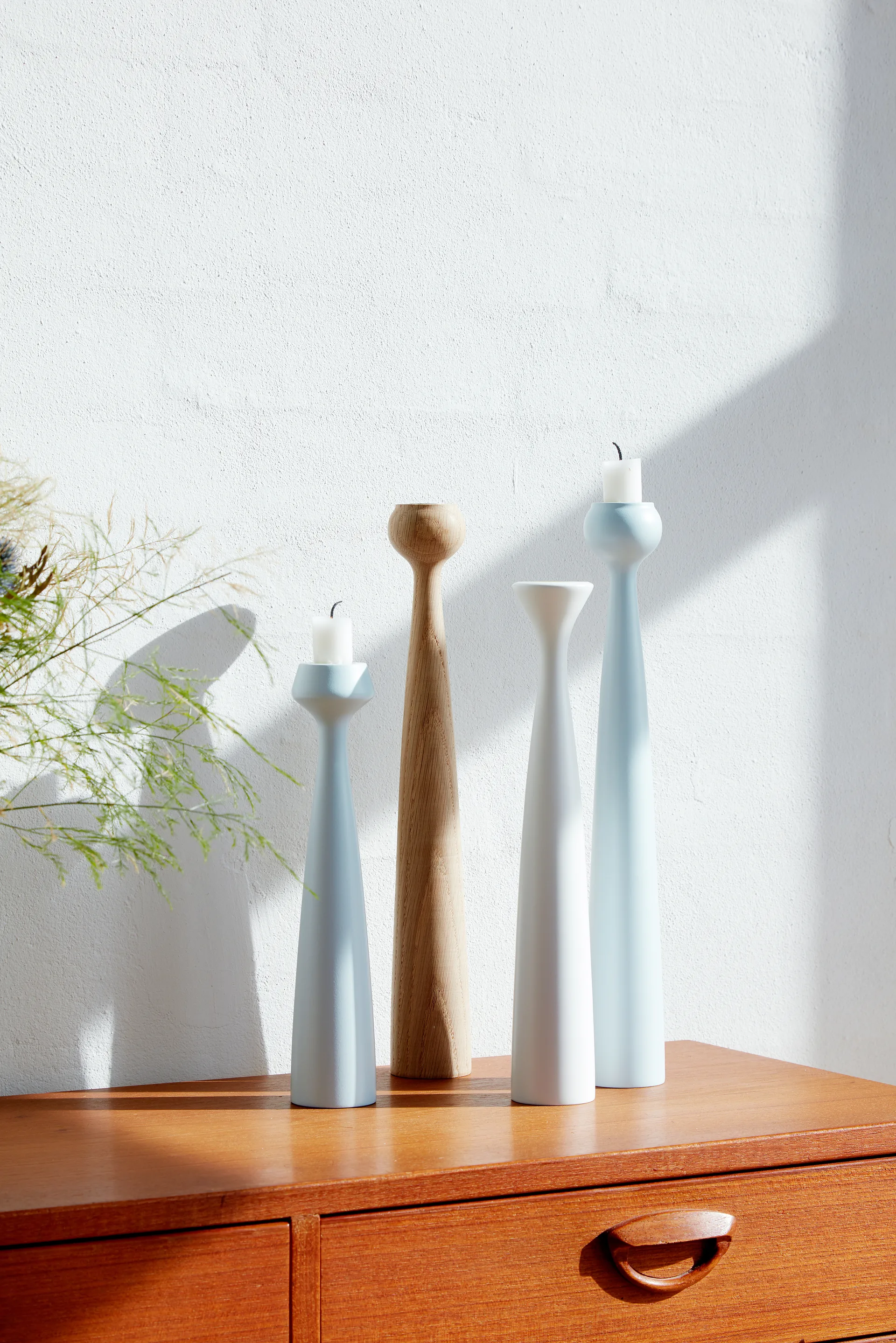 블로썸 튤립 캔들 스틱 33.5 cm, Sky blue Applicata | 어플리카타