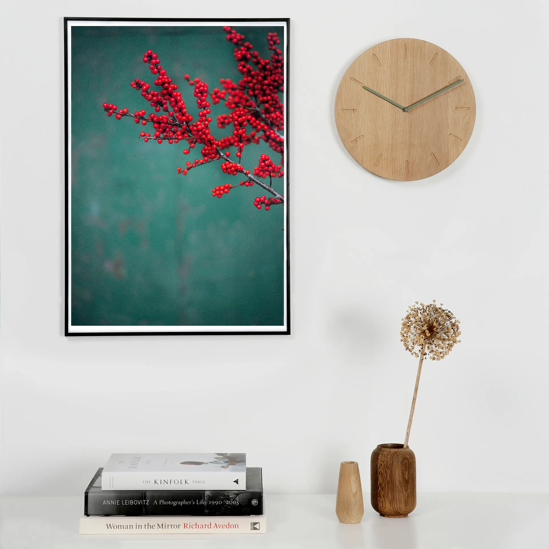 워치아웃 벽 시계 오크, oak-steel Applicata | 어플리카타