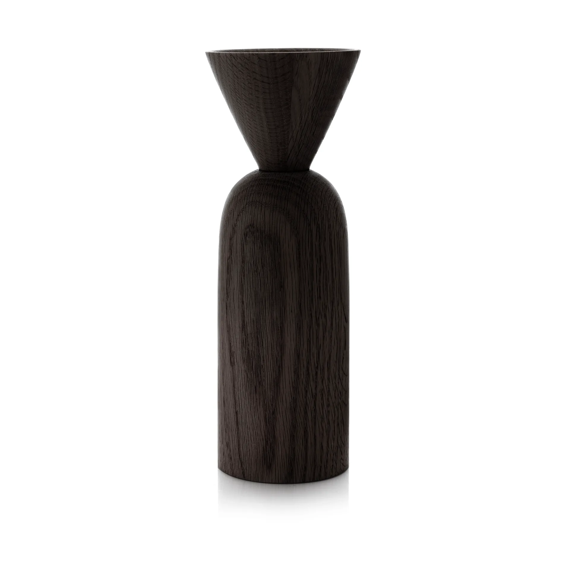 Shape cone 화병, Black stained oak Applicata | 어플리카타
