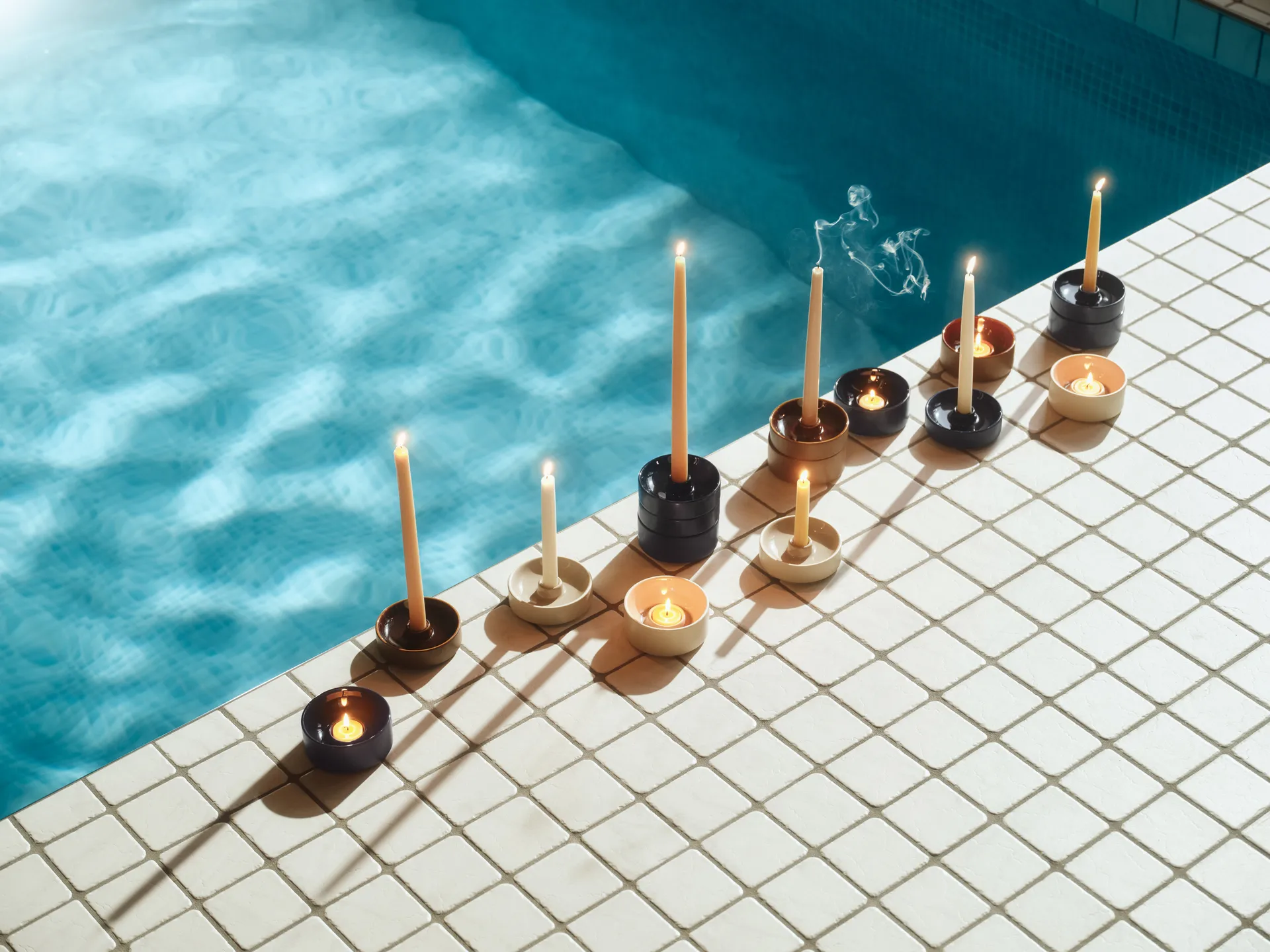 키르누 캔들스틱 Ø11x3.5 cm, Blue Arabia | 아라비아핀란드