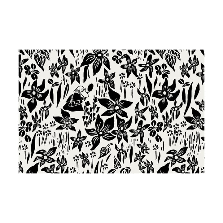 무민 침구 세트 150x210 cm - Lily black and white - Arabia | 아라비아핀란드