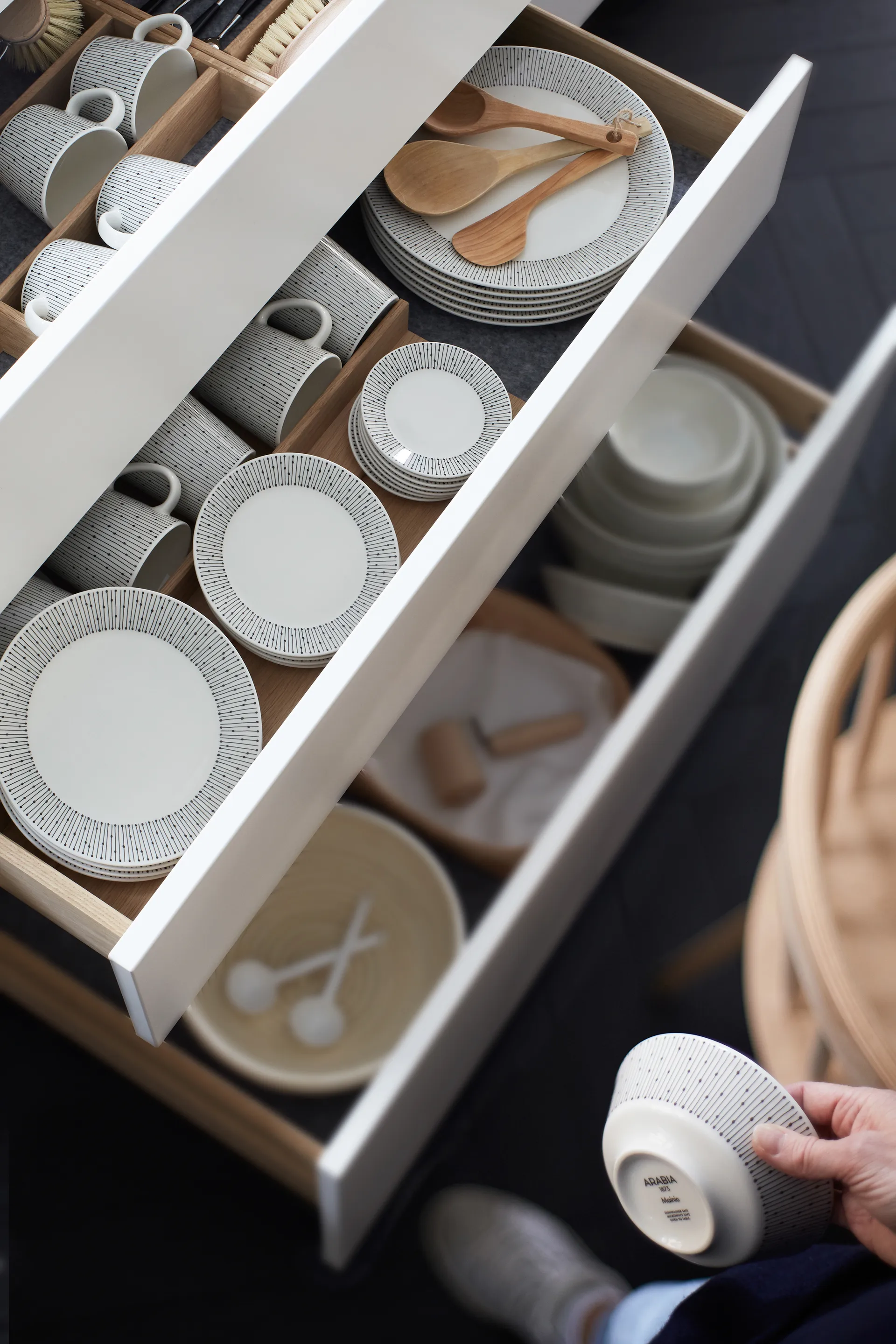 마이니오 사라스투스 접시 19 cm, Black-white Arabia | 아라비아핀란드