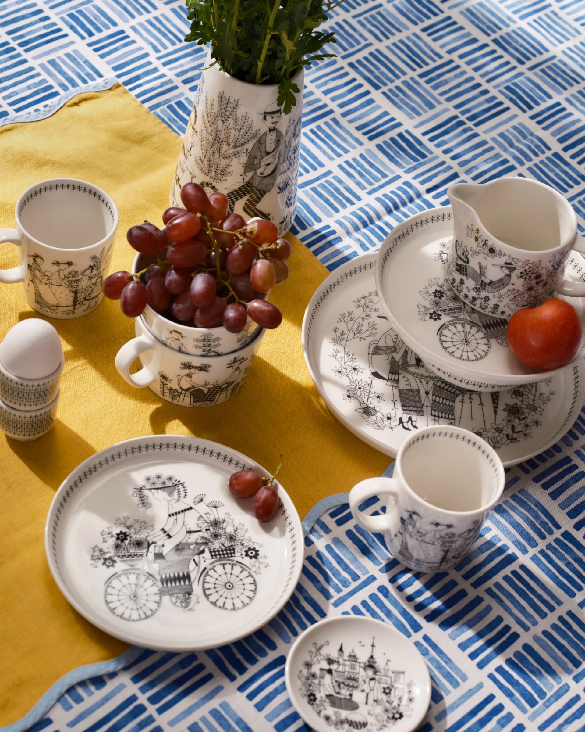 에밀리아 머그 30 cl, Black-white Arabia | 아라비아핀란드