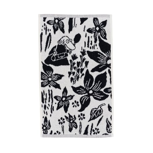 무민 타올 30x50 cm - Lily - black and white - Arabia | 아라비아핀란드