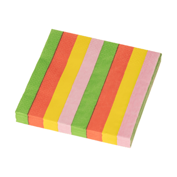 부오코 페이퍼 냅킨 33x33 cm 20개 세트 - Small 4-strip - Arabia | 아라비아핀란드