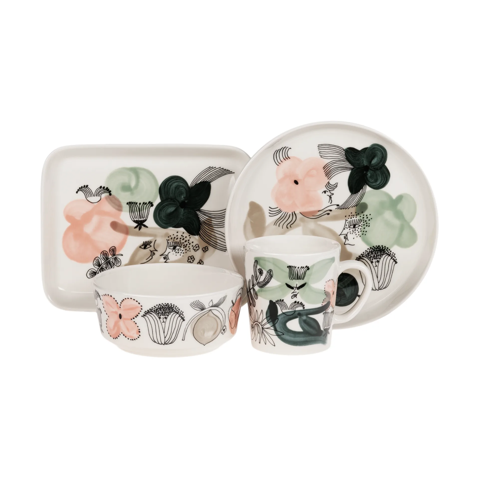 Kukkamaa 보울 Ø13 cm, Green Arabia | 아라비아핀란드