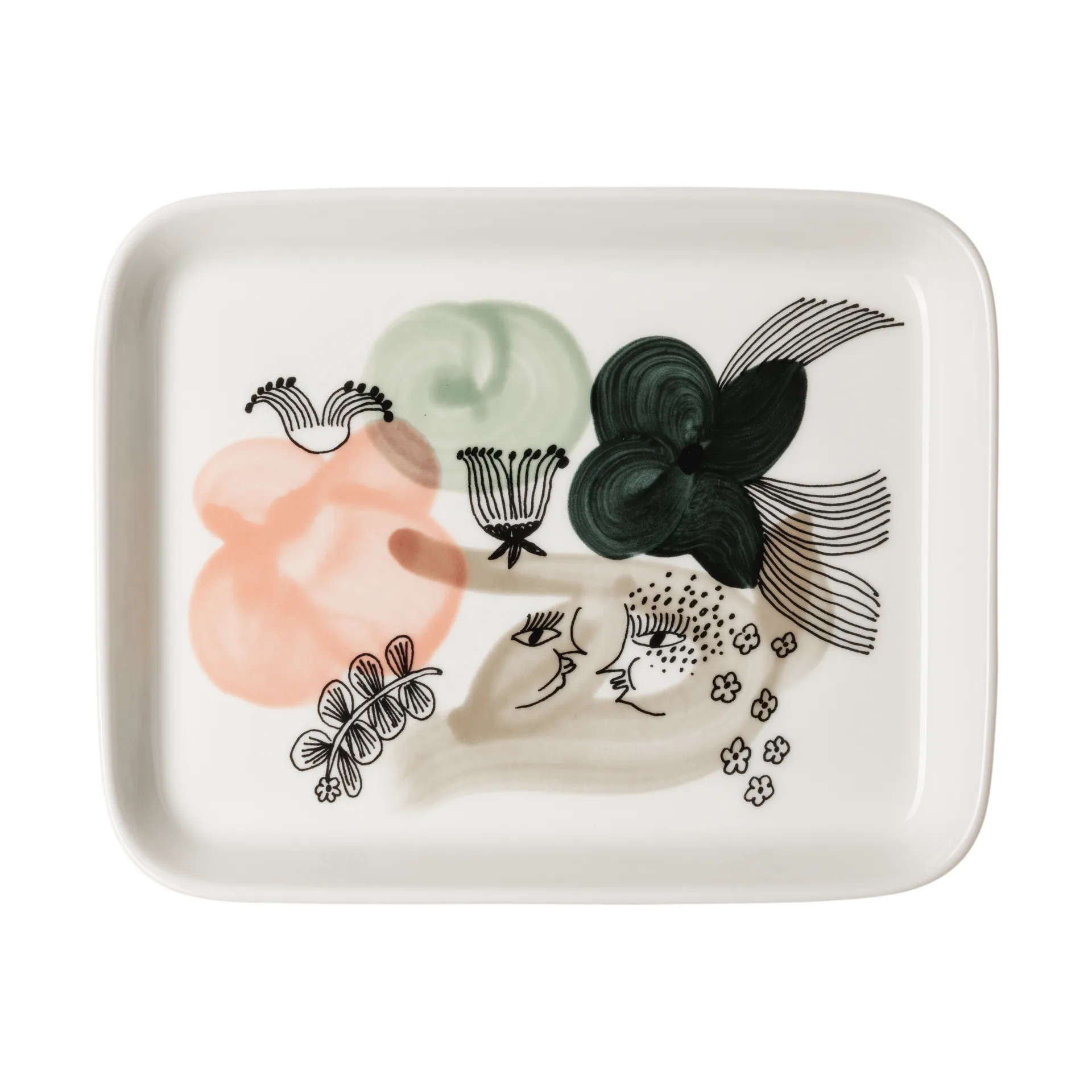 Kukkamaa 접시 15x19 cm, Green Arabia | 아라비아핀란드