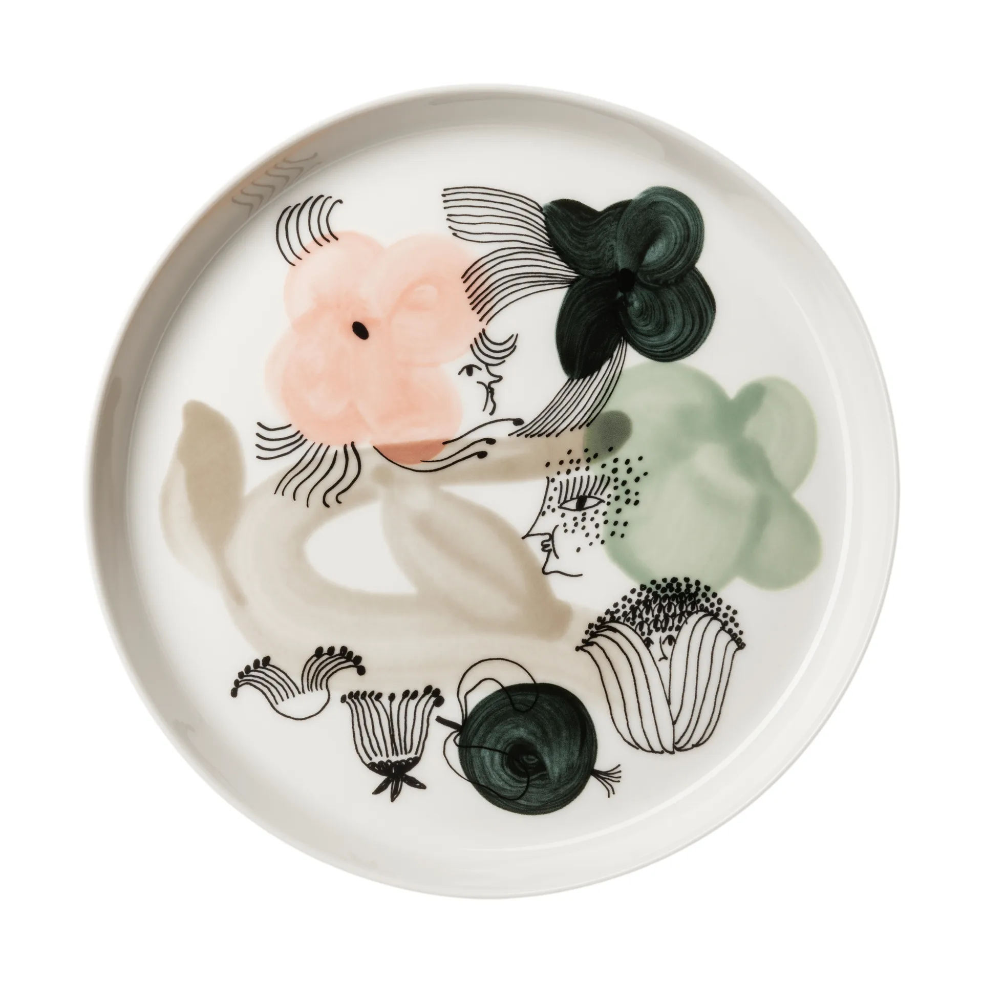 Kukkamaa 접시 Ø18.8 cm, Green Arabia | 아라비아핀란드