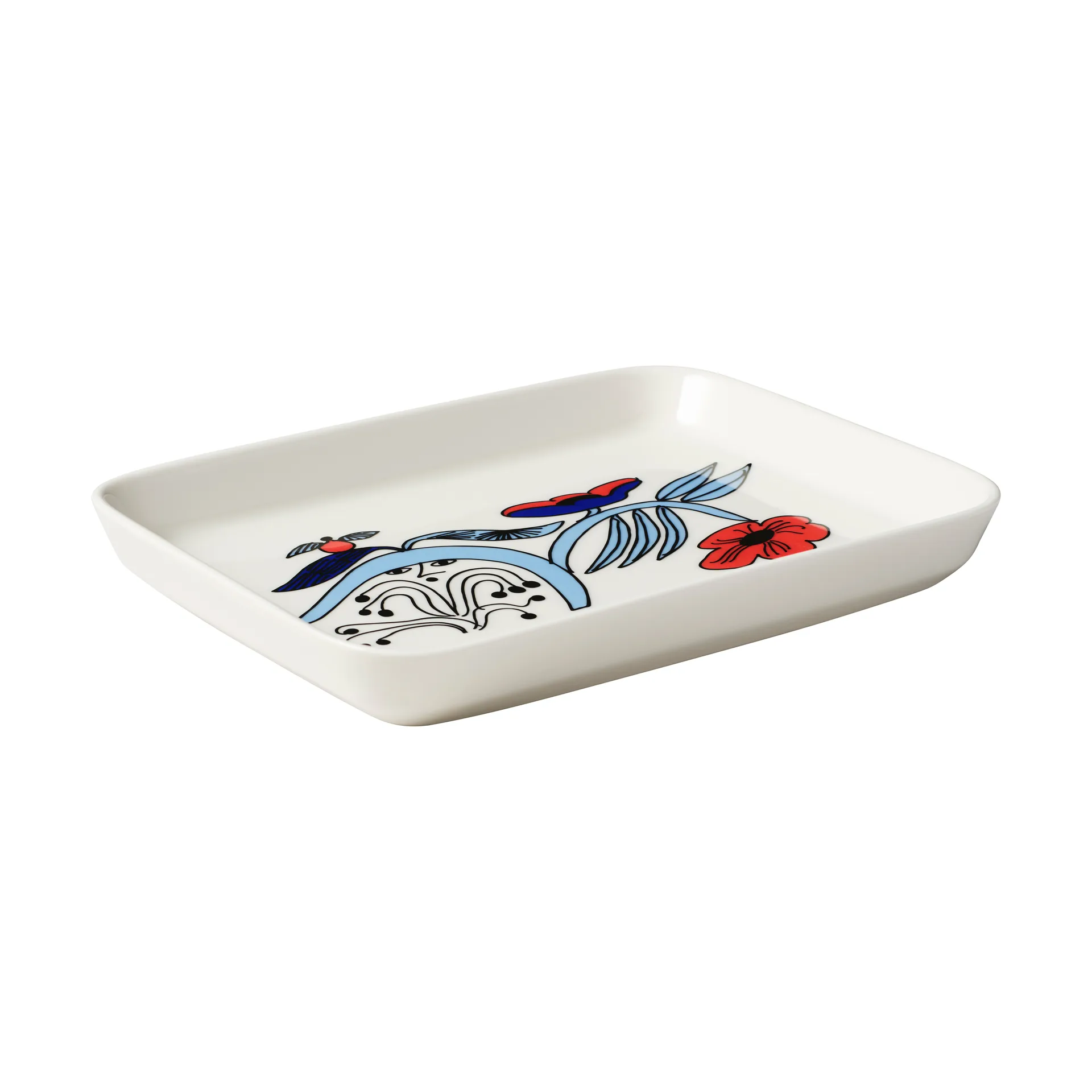 Puutarhurit 접시 15x19 cm, Blue-white-red Arabia | 아라비아핀란드