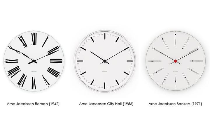 아르네야콥센 뱅커스 벽시계, 160 mm Arne Jacobsen | 아르네야콥센 시계