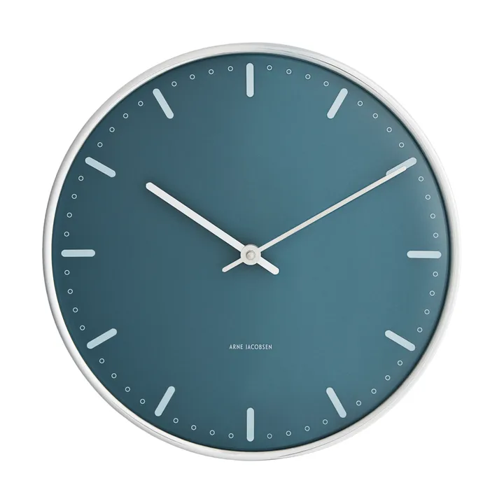아르네야콥센 시티홀 벽시계 - Blue, Ø21 cm - Arne Jacobsen | 아르네야콥센 시계