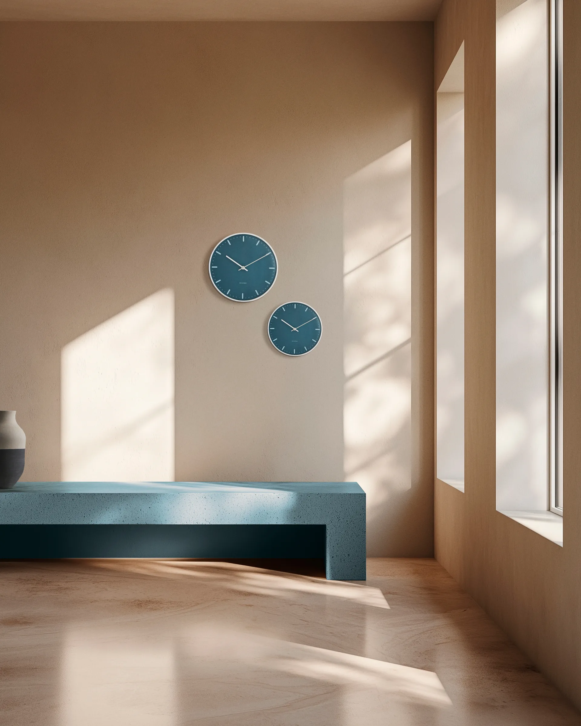 아르네야콥센 시티홀 벽시계, Blue, Ø21 cm Arne Jacobsen | 아르네야콥센 시계