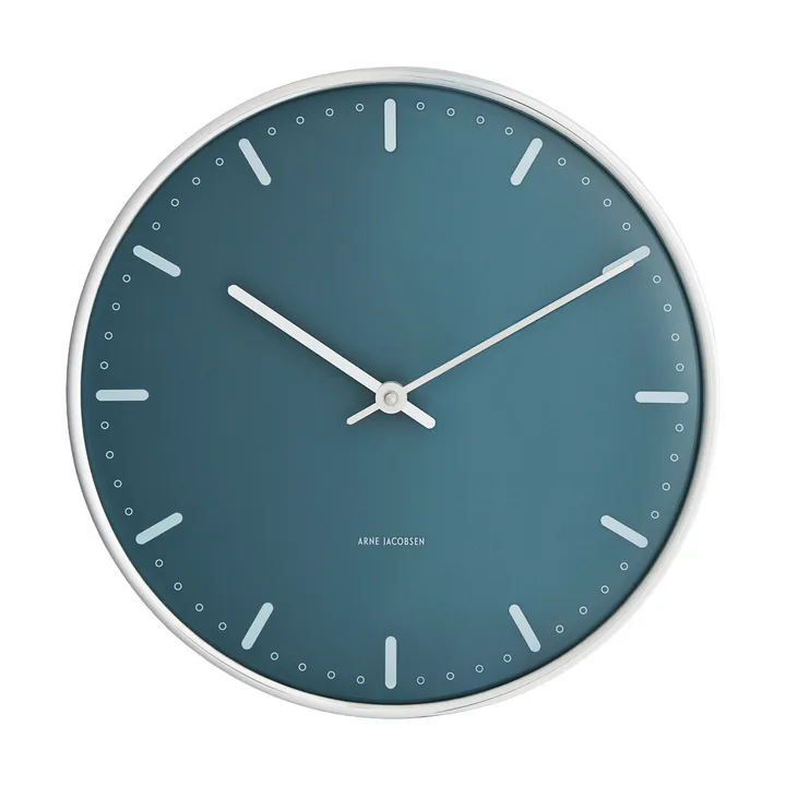 아르네야콥센 시티홀 벽시계 - Blue, Ø29 cm - Arne Jacobsen | 아르네야콥센 시계