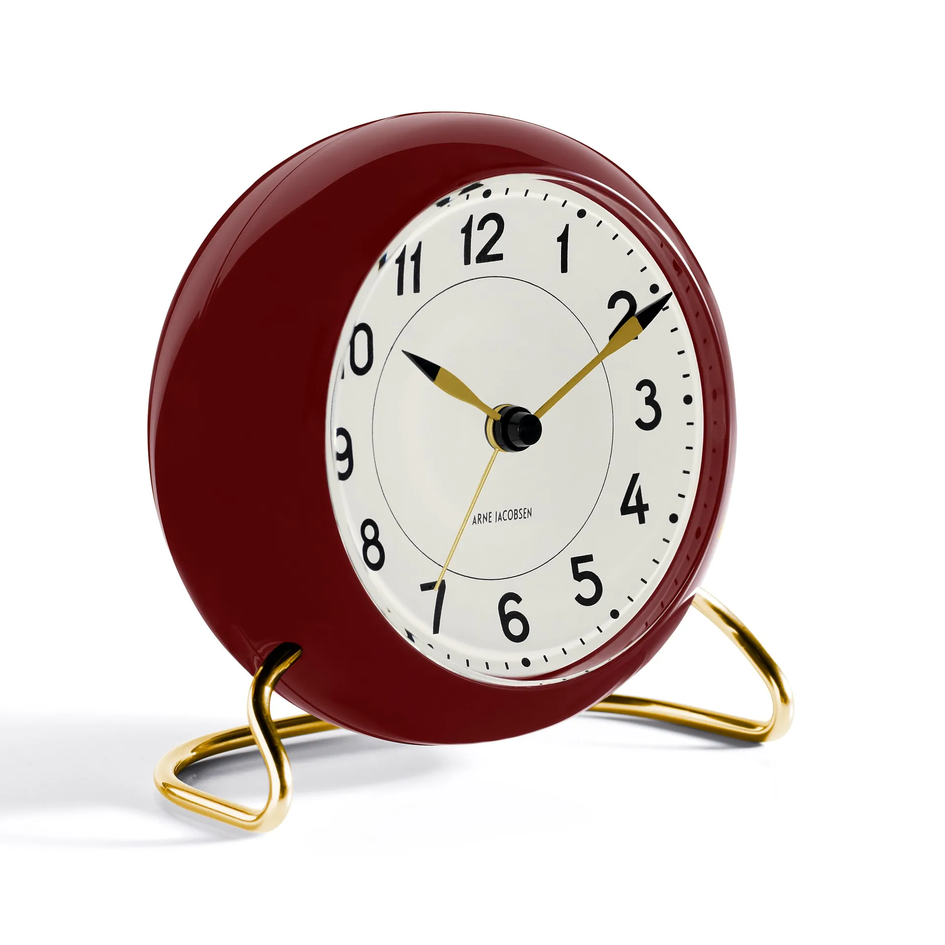 아르네야콥센 스테이션 탁상 시계 burgundy, burgundy Arne Jacobsen | 아르네야콥센 시계